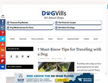 Tablet Screenshot of dogvills.com